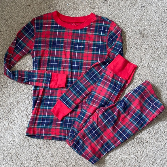 NWOT Plaid Kids Pajamas - Red and Blue - Picture 1 of 2